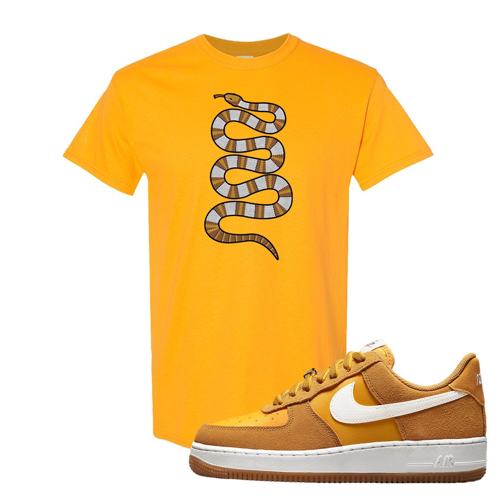 Air Force 1 Low First Use T Shirt | Coiled Snake, Gold