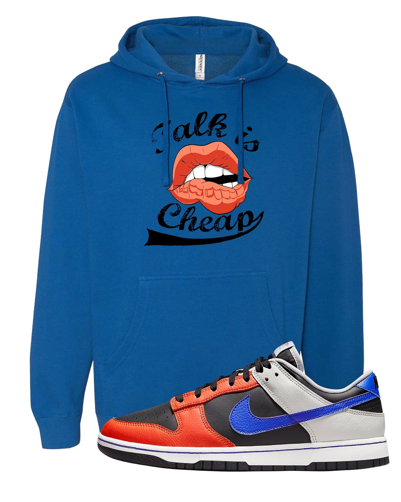 75th Anniversary Low Dunks Hoodie | Talk Is Cheap, Royal
