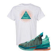 Lebron 18 We Are Family T Shirt | All Seeing Eye, Ash