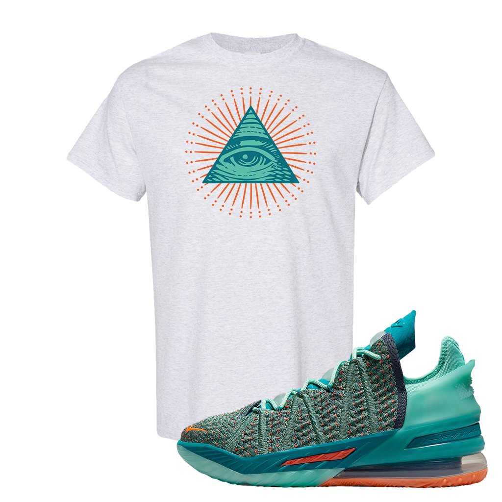 Lebron 18 We Are Family T Shirt | All Seeing Eye, Ash