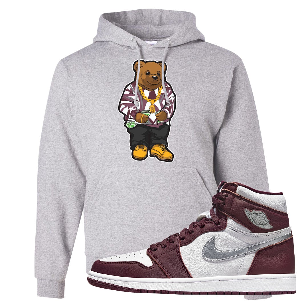 Bordeaux 1s Hoodie | Sweater Bear, Ash