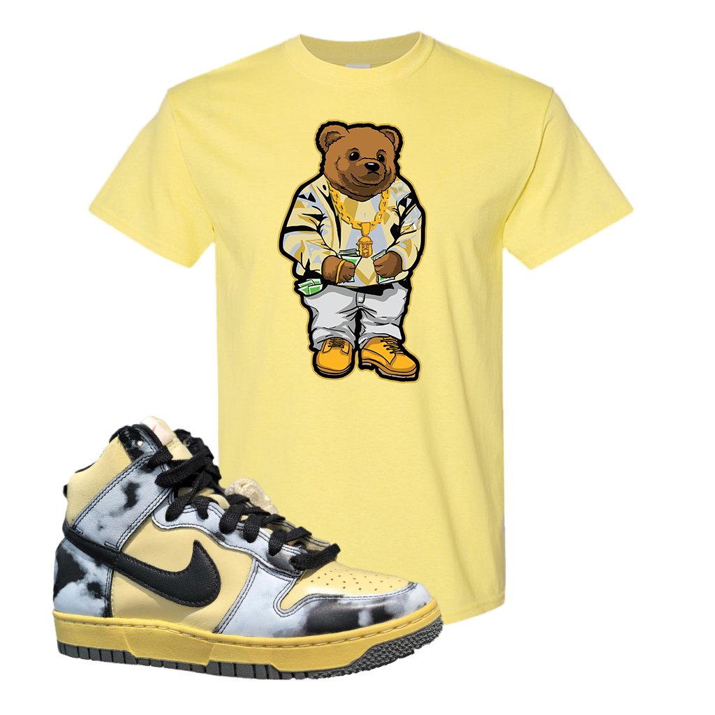 Acid Wash Yellow High Dunks T Shirt | Sweater Bear, Cornsilk