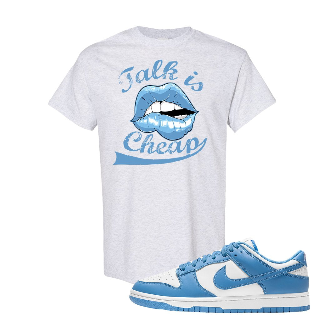 SB Dunk Low University Blue T Shirt | Talk Is Cheap, Ash