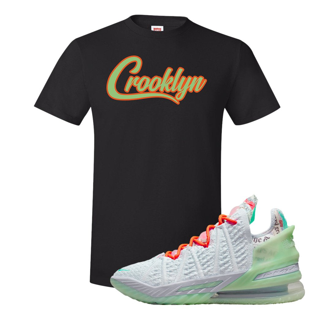 GOAT Bron 18s T Shirt | Crooklyn, Black