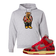 Acid Wash Red 1985 High Dunks Hoodie | Sweater Bear, Ash