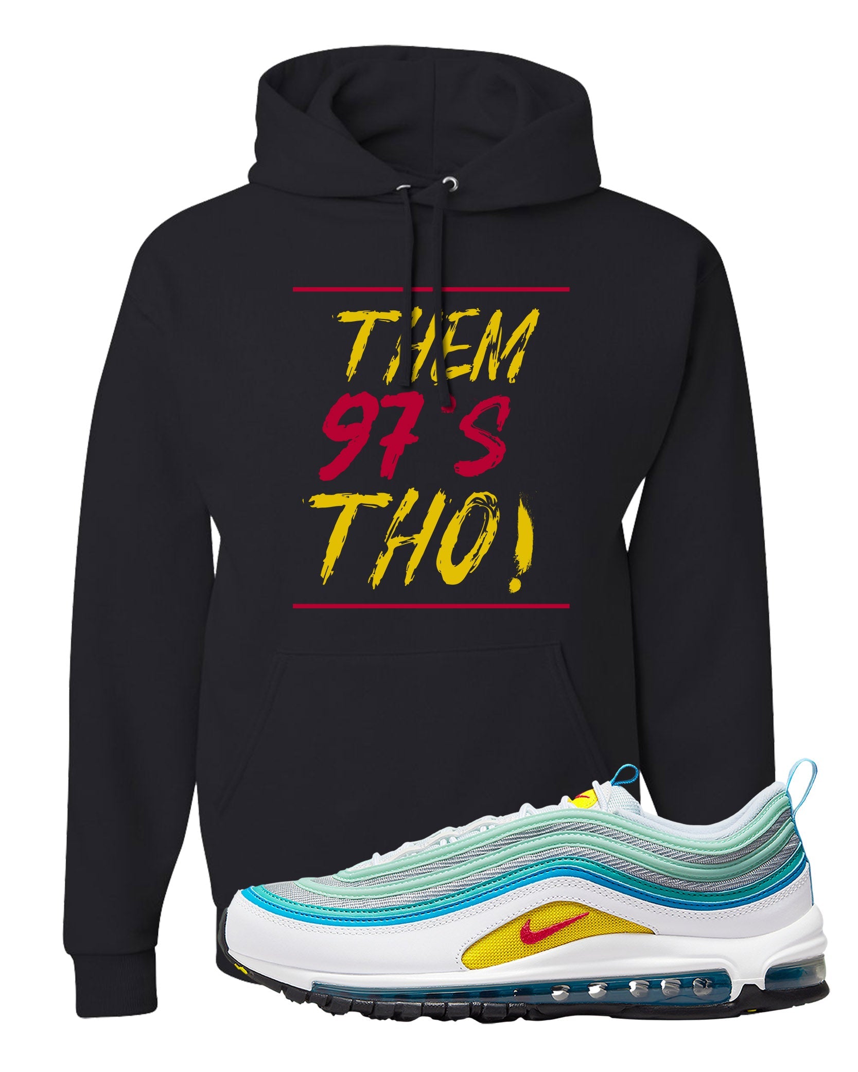 Spring Floral 97s Hoodie | Them 97's Tho, Black