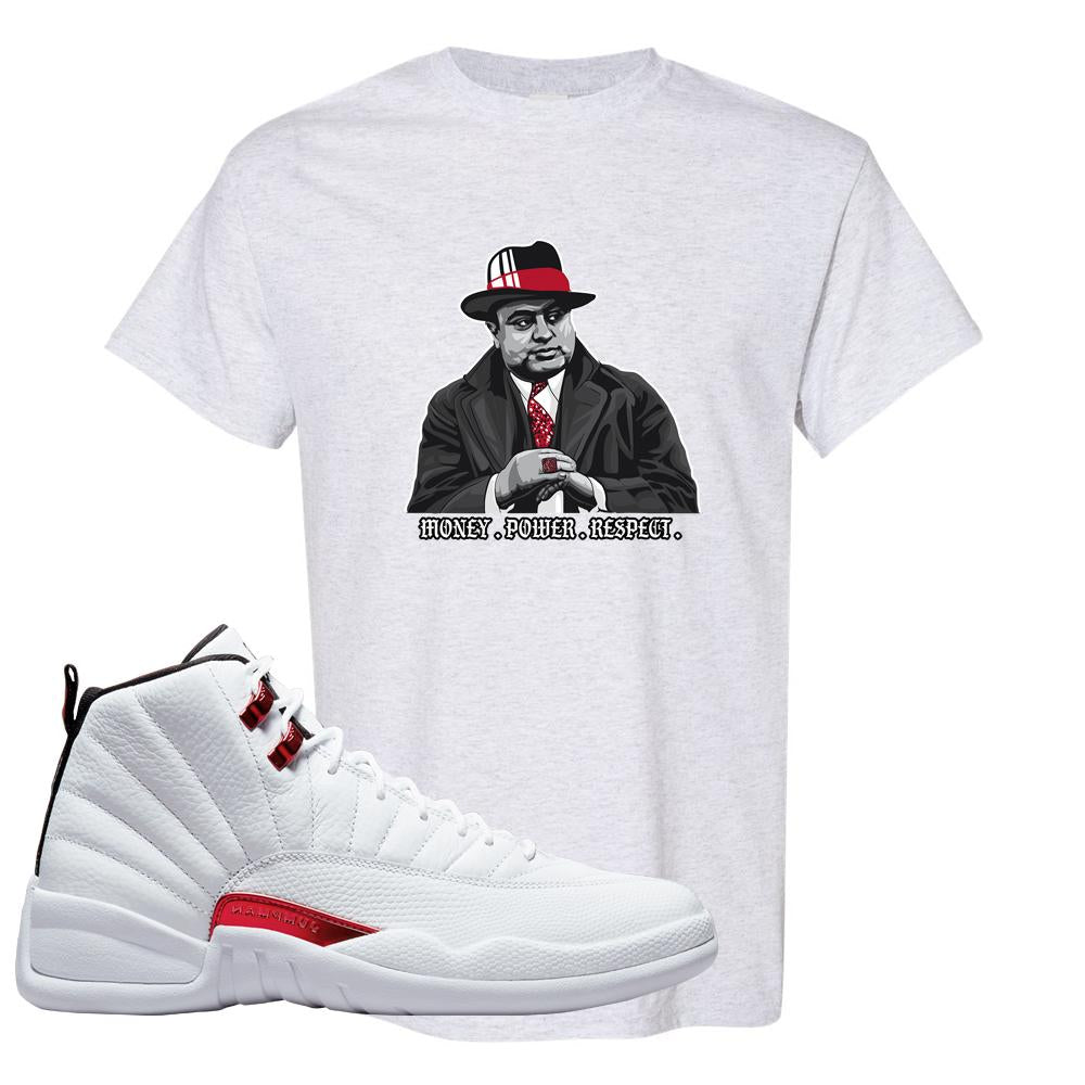 Twist White Red 12s T Shirt | Capone Illustration, Ash