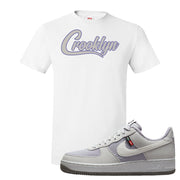 Toasty Low 1s T Shirt | Crooklyn, White