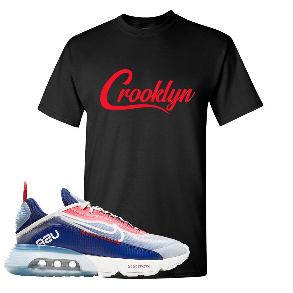 Team USA 2090s T Shirt | Crooklyn, Black