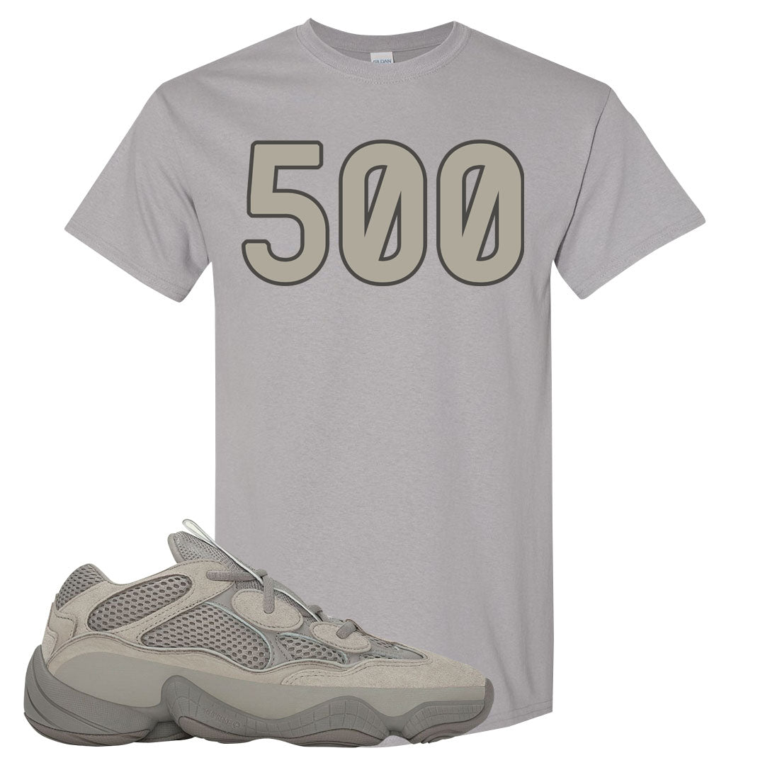 Ash Grey 500s T Shirt | 500, Gravel