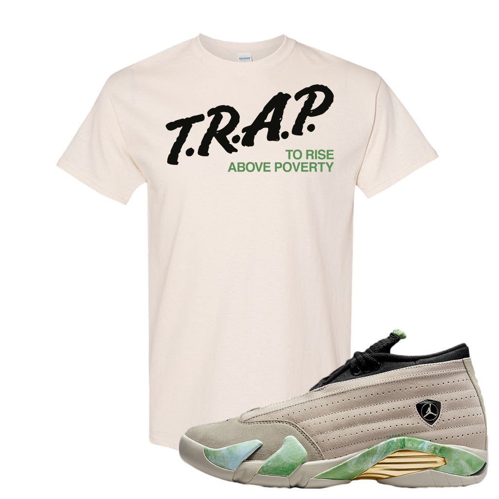 Fortune Low 14s T Shirt | Trap To Rise Above Poverty, Natural