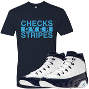 Match your pair of Jordan 9 UNC All Star Blue Pearl sneakers with this sneaker matching Jordan 9 UNC tee