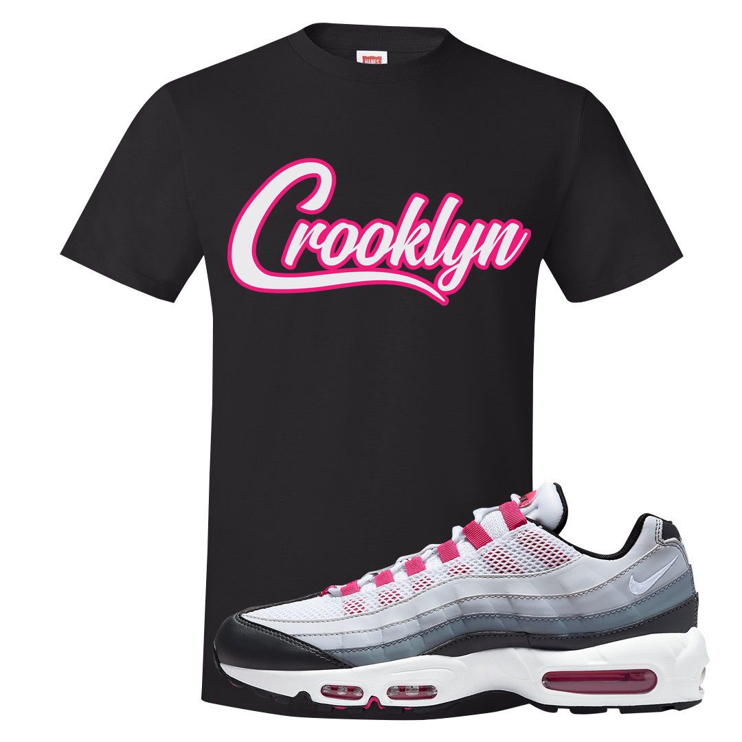 Next Nature Pink 95s T Shirt | Crooklyn, Black