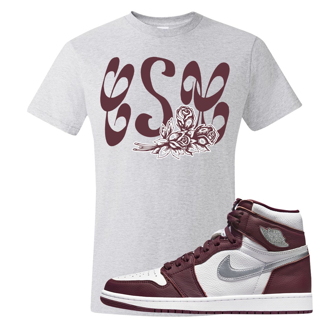Bordeaux 1s T Shirt | Certified Sneakerhead, Ash