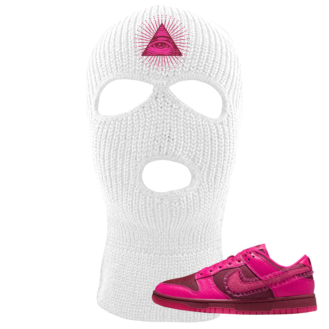 2022 Valentine's Day Low Dunks Ski Mask | All Seeing Eye, White