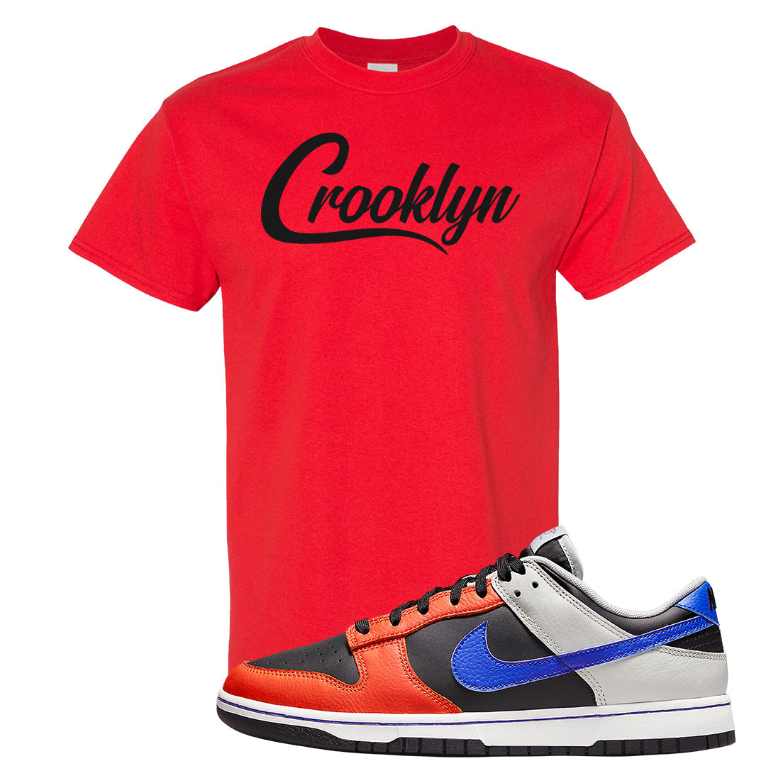 75th Anniversary Low Dunks T Shirt | Crooklyn, Red