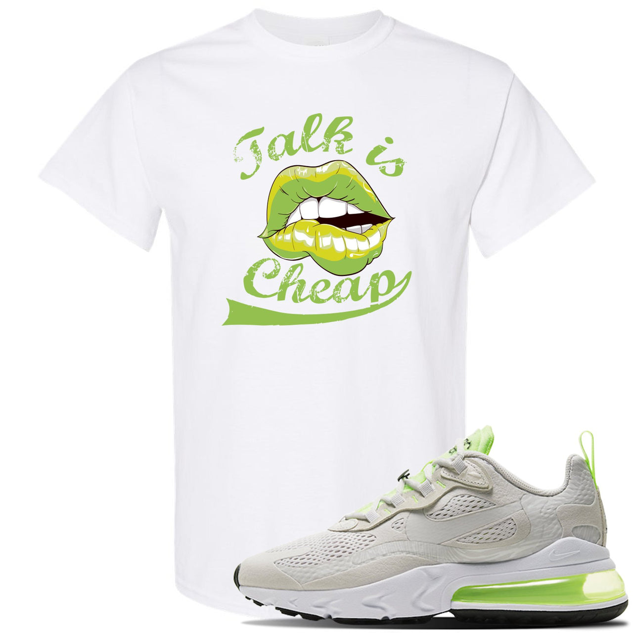 Ghost Green React 270s T Shirt | Talk Is Cheap, White