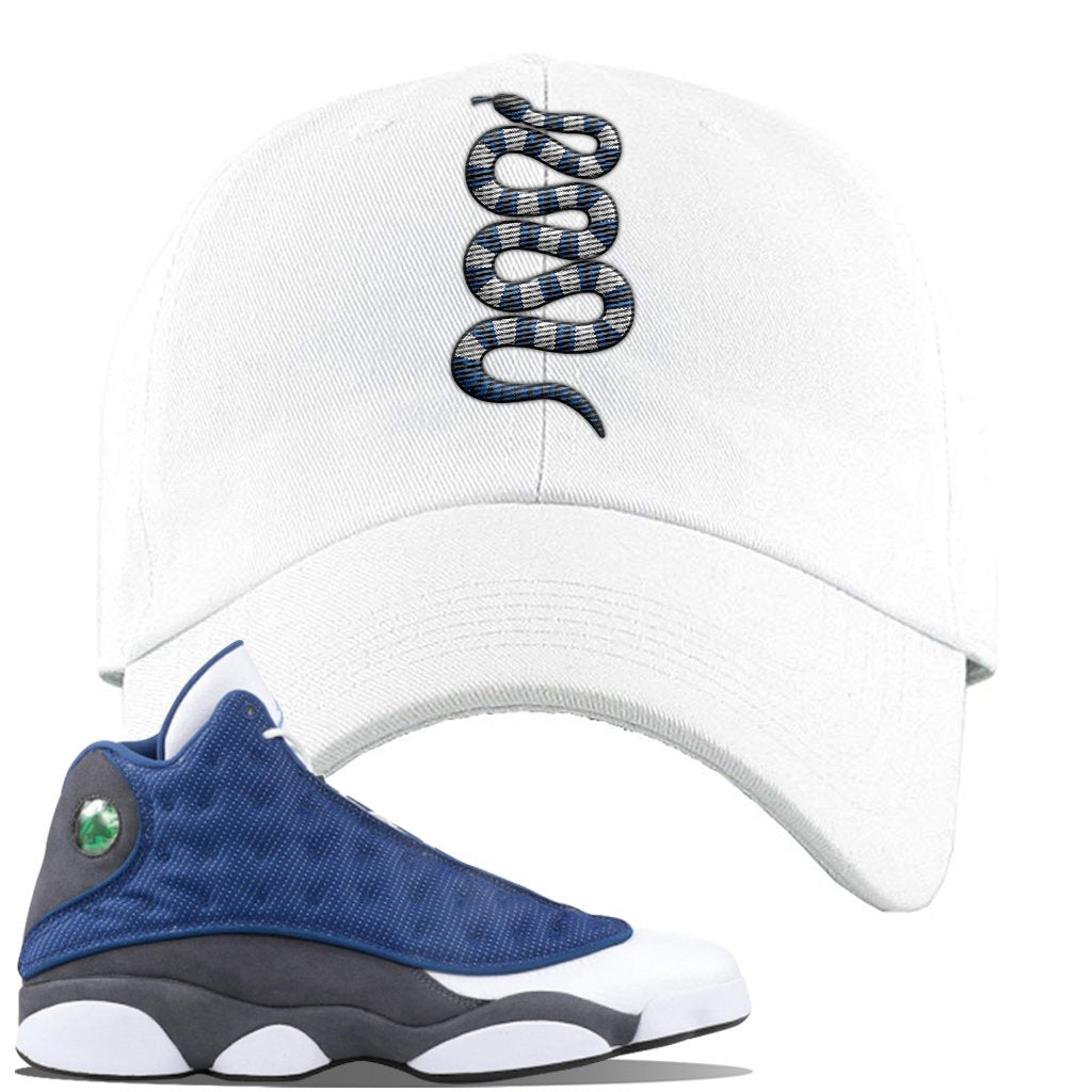 2020 Flint 13s Dad Hat | Coiled Snake, White