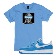 University Blue Low AF1s T Shirt | Thupreme, Carolina Blue