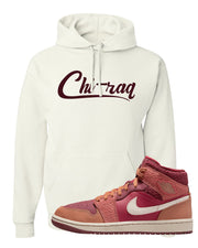 Africa Mid 1s Hoodie | Chiraq, White