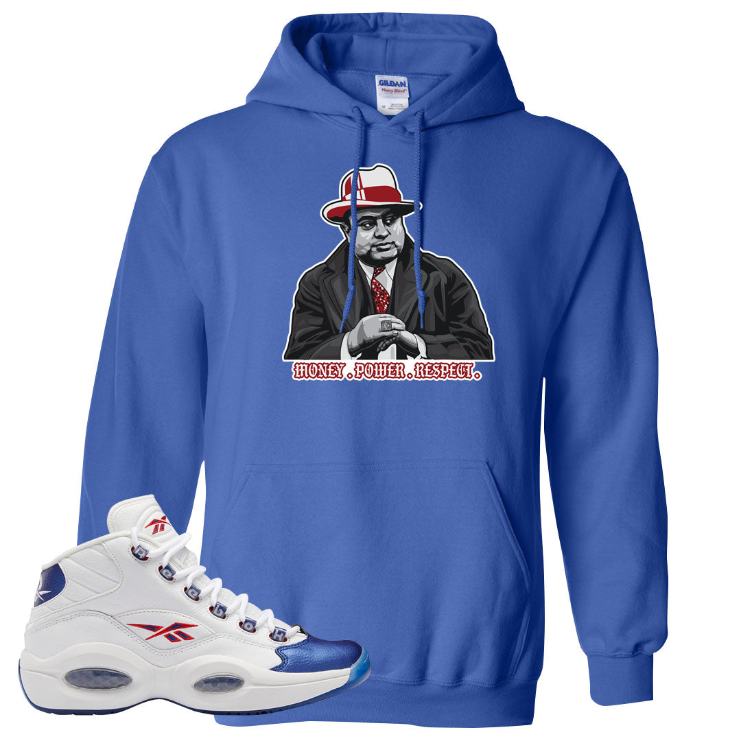 Blue Toe Question Mids Hoodie | Capone Illustration, Royal