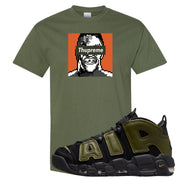 Guard Dog More Uptempos T Shirt | Thupreme, Military Green