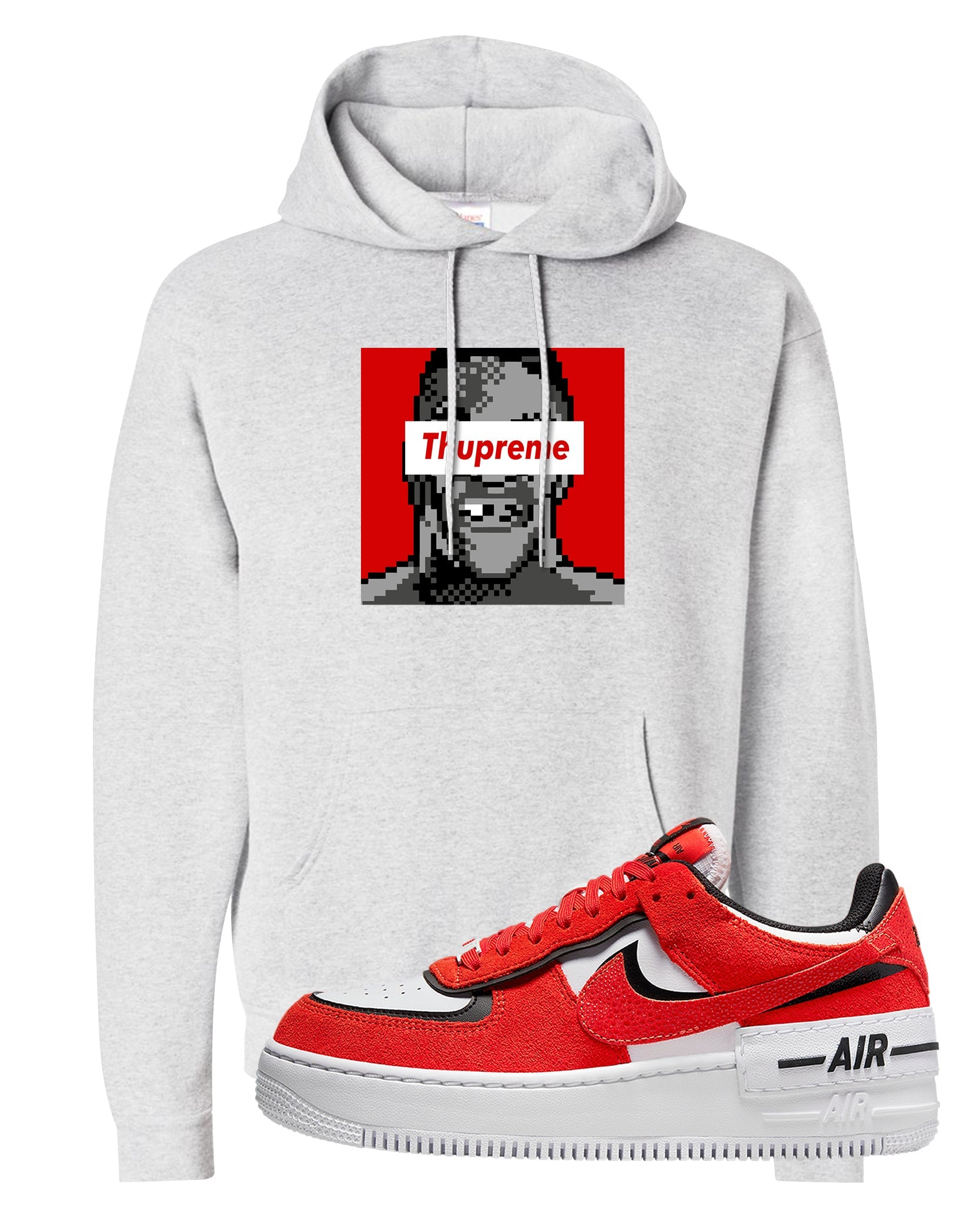 Shadow Chicago AF 1s Hoodie | Thupreme, Ash