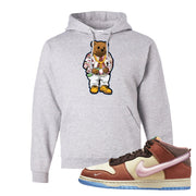 Chocolate Milk Mid Dunks Hoodie | Sweater Bear, Ash