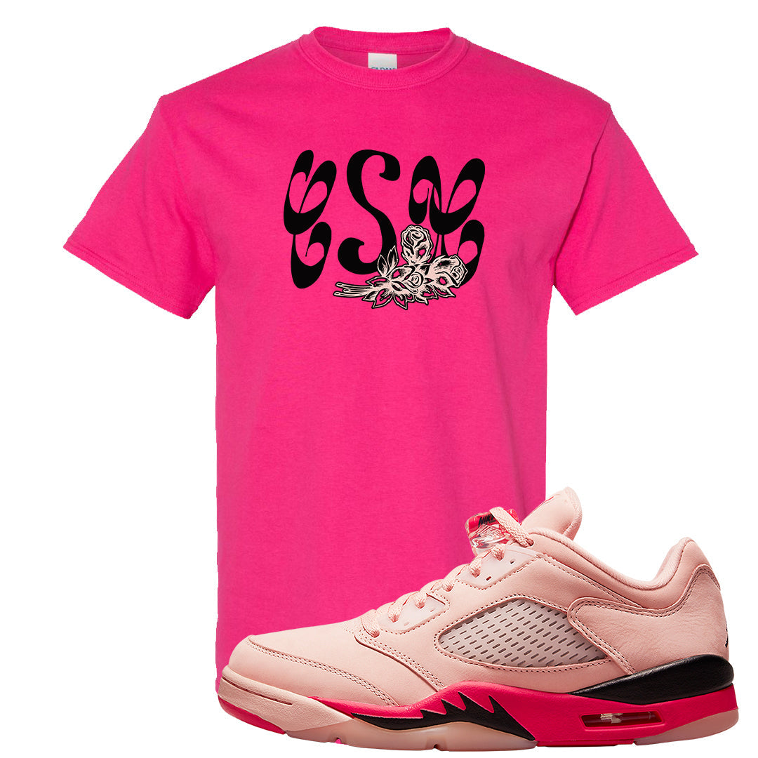 Arctic Pink Low 5s T Shirt | Certified Sneakerhead, Heliconia