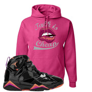 Jordan 7 WMNS Black Patent Leather Talk Is Cheap Cyber Pink Sneaker Hook Up Pullover Hoodie
