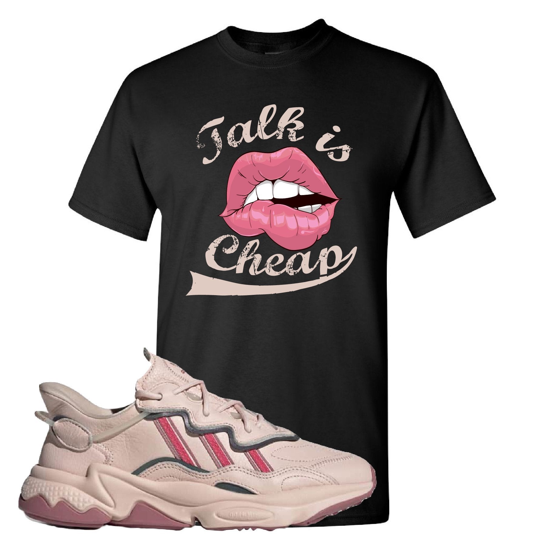 Adidas WMNS Ozweego Icy Pink Talk is Cheap Black Sneaker Hook Up Tee Shirt