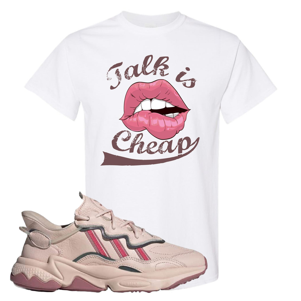 Adidas WMNS Ozweego Icy Pink Talk is Cheap White Sneaker Hook Up Tee Shirt