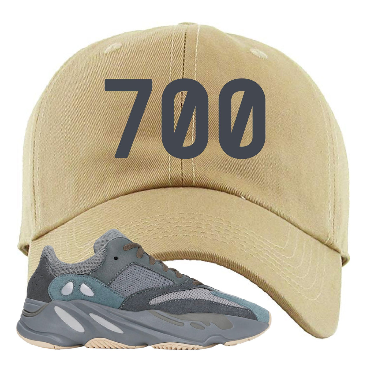 Yeezy Boost 700 Teal Blue 700 Khaki Sneaker Hook Up Dad Hat