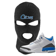 Racer Blue 3s Ski Mask | Chiraq, Black