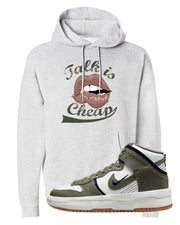 Cargo Khaki Rebel High Dunks Hoodie | Talk Is Cheap, Ash