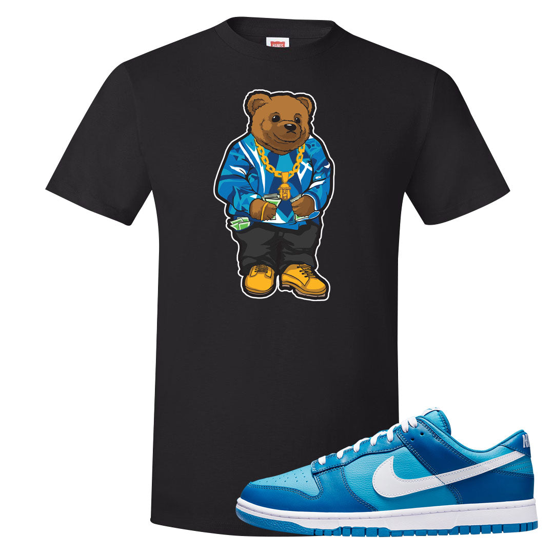 Dark Marina Blue Low Dunks T Shirt | Sweater Bear, Black