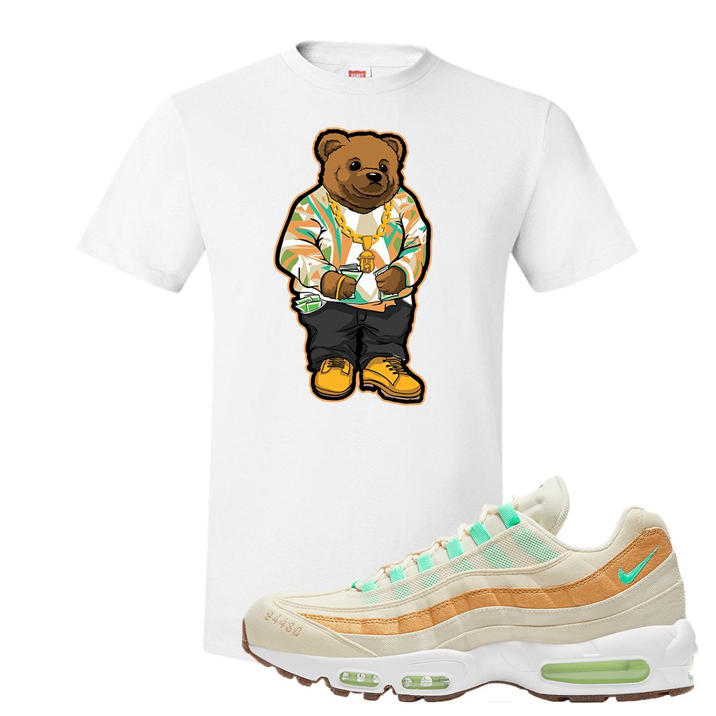 Happy Pineapple 95s T Shirt | Sweater Bear, White