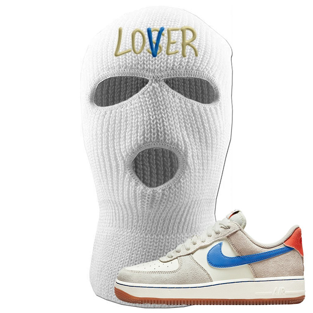 First Use Low 1s Suede Ski Mask | Lover, White