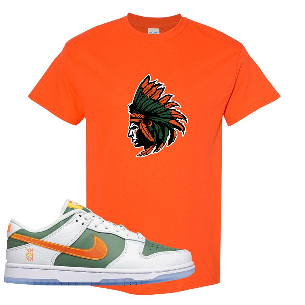 SB Dunk Low NY vs NY T Shirt | Indian Chief, Orange
