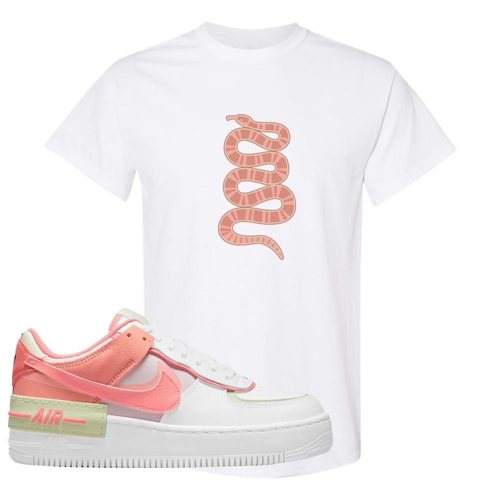 Air Force 1 Low Shadow Magic Ember T Shirt | Coiled Snake, White