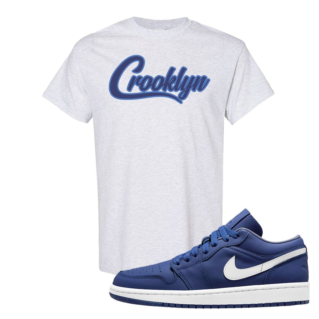 WMNS Dusty Blue Low 1s T Shirt | Crooklyn, Ash
