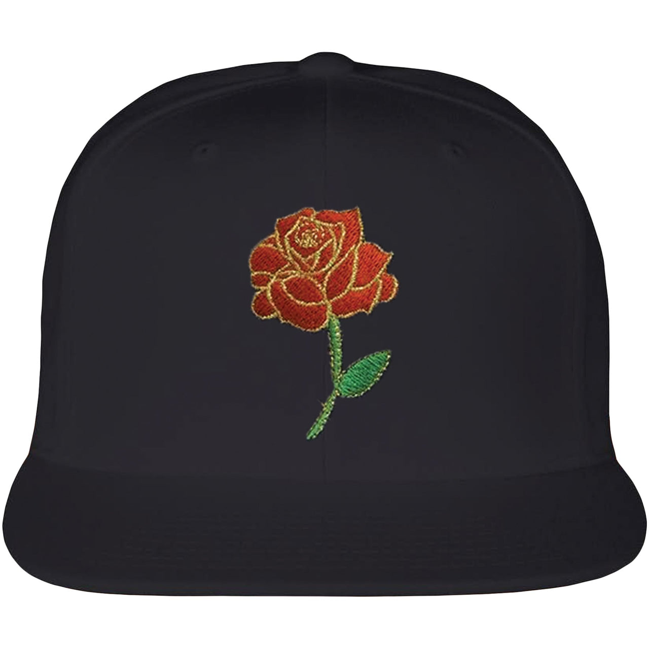 Floral One Foams Snapback Hat | Rose Bud, Black