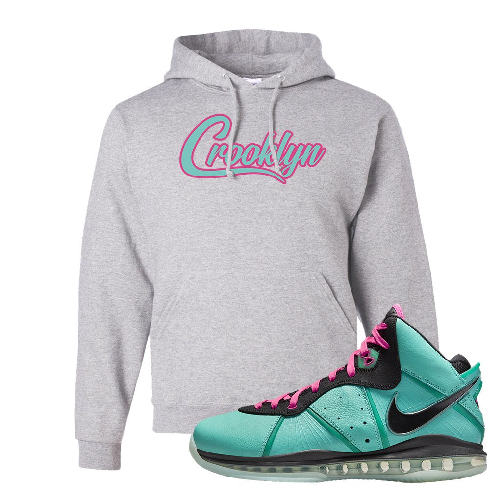 South Beach Bron 8s Hoodie | Crooklyn, Ash