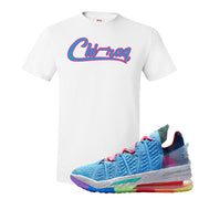 Lebron 18 Best 1-9 T Shirt | Chiraq, White