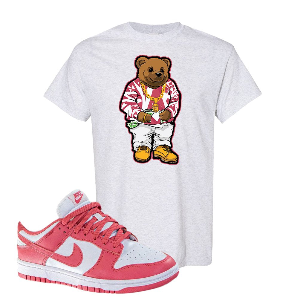 Archeo Pink Low Dunks T Shirt | Sweater Bear, Ash