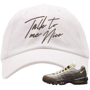 Ironstone Hemp 95s Dad Hat | Talk To Me Nice, White