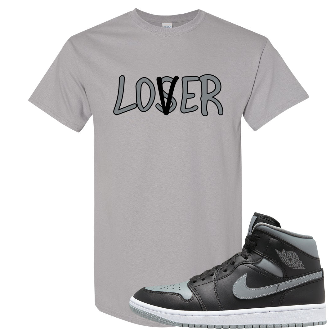 Alternate Shadow Mid 1s T Shirt | Lover, Gravel
