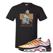 Air Max Plus Laser Orange Siren Red Fuchsia Glow T Shirt | The Vibes Are Immaculate, Black