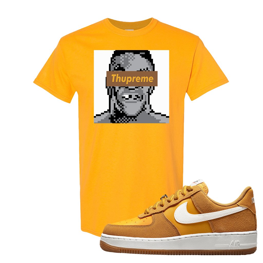 Air Force 1 Low First Use T Shirt | Thupreme, Gold