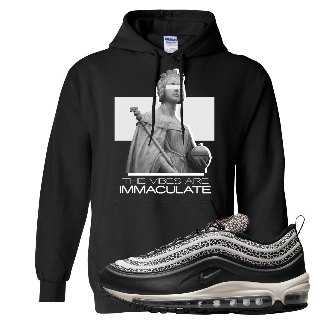Safari Black 97s Hoodie | The Vibes Are Immaculate, Black